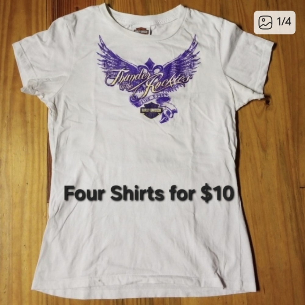 Four for $10 Harley Davidson Shirts